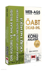 Yargı Yayınları MEB-AGS ÖABT DKAB-İHL Din Kültürü ve Ahlak Bilgisi Öğretmenliği Konu Anlatımı