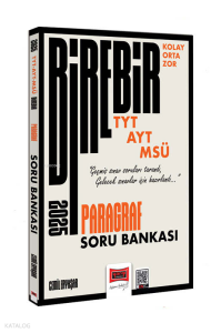 Yargı Yayınları TYT-AYT-MSÜ Kolay-Orta-Zor Paragraf Soru Bankası