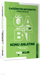 Yediiklim 2026 MEB AGS ÖABT İlköğretim Matematik Öğretmenliği Konu Anlatımı