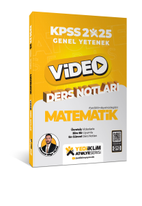 Yediiklim Yayınları 2025 Atölye Serisi Genel Yetenek Matematik Video Ders Notları