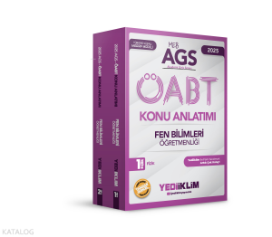 Yediiklim Yayınları 2025 MEBS AGS ÖABT Fen Bilimleri Öğretmenliği Konu Anlatımı (2 Cilt)