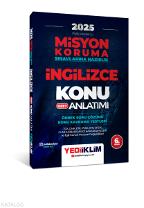 Yediiklim Yayınları 2025 PAEM Misyon Koruma Sınavlarına Hazırlık İngilizce Özet Konu Anlatımı