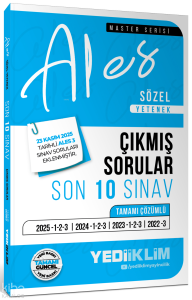 Yediiklim  Yayınları 2026 ALES Sözel Yetenek Tamamı Çözümlü Son 10 Sınav Çıkmış Sorular  - 23 Kasım 2025 Ales-3 Ekli