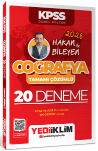 Yediiklim Yayınları 2026 KPSS Coğrafya Tamamı Çözümlü 20 Deneme