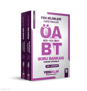 Yediiklim Yayınları 2026 MEB AGS ÖABT Fen Bilimleri Öğretmenliği Tamamı Çözümlü Soru Bankası 2 Cilt