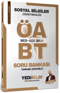 Yediiklim Yayınları 2026 MEB AGS ÖABT Sosyal Bilgiler Öğretmenliği Tamamı Çözümlü Soru Bankası