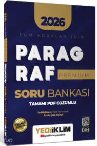 Yediiklim Yayınları 2026 Tüm Adaylar İçin Paragraf Premium Tamamı PDF Çözümlü