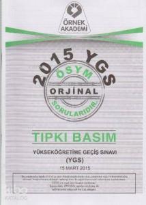 YGS 2015 Soru Kitapçığı Tıpkı Basım