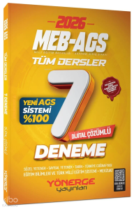 Yönerge 2026 MEB-AGS Tüm Dersler 7 Deneme Çözümlü