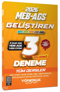 Yönerge 2026 MEB-AGS Tüm Dersler Geliştiren 3 Deneme Çözümlü