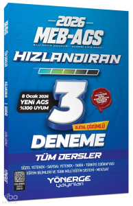Yönerge 2026 MEB-AGS Tüm Dersler Hızlandıran 3 Deneme Çözümlü