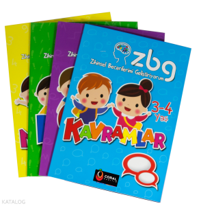 Zbg Zihinsel Becerilerimi Geliştiriyorum Seti 3-4 Yaş (4 Kitap)