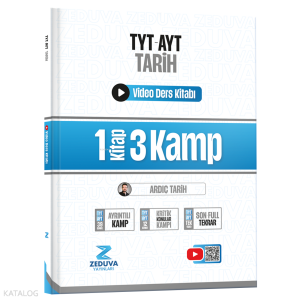 Zeduva Yayınları Ardıç Tarih TYT-AYT Tarih 1 Kitap 3 Kamp Video Ders Kitabı