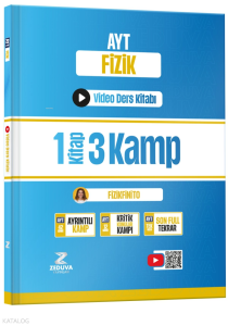 Zeduva Yayınları Fizikfinito AYT Fizik 1 Kitap 3 Kamp Video Ders Kitabı
