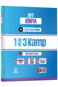 Zeduva Yayınları Meschemy Kimya AYT Kimya 1 Kitap 3 Kamp Video Ders Kitabı