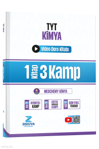 Zeduva Yayınları Meschemy Kimya TYT Kimya 1 Kitap 3 Kamp Video Ders Kitabı