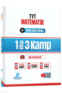 Zeduva Yayınları SML Matematik TYT Matematik 1 Kitap 3 Kamp Video Ders Kitabı