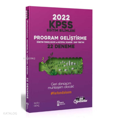 000000 2022 KPSS Eğitim Bilimleri Program Geliştirme 22 Deneme | benli