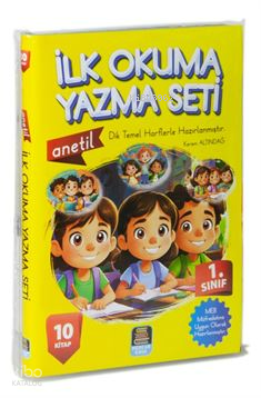 1.Sınıf Anetil İlk Okuma Yazma Seti (10 Kitap)Renkli Resimli Dik Temel Harlerle Hazırlanmıştır;Yeni Meb Müfredatına Uygun