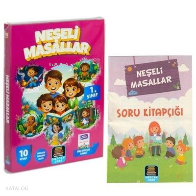 1. Sınıf Neşeli Masallar Okuma Seti - 10 Kitap Takım - Değendirme Kita