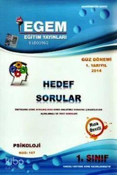 1. Sınıf Psikoloji Hedef Sorular (Kod 167) Güz Dönemi | benlikitap.com