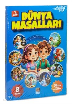 1. Sınıflara Dünya Masalları Seti (8 Kitap) Kelime Anahtarı Çıkartmalı