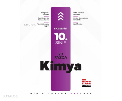 10. Sınıf 20 Fazda Kimya