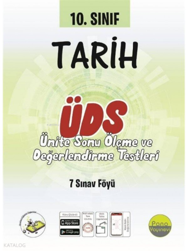 10. Sınıf Tarih Ünite Değerlendirme Sınavı (7 Sınav) | benlikitap.com