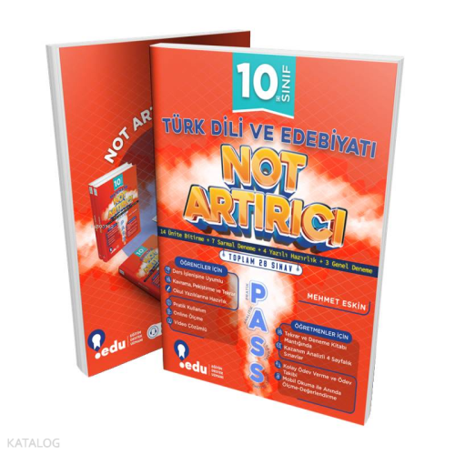 10. Sınıf Türk Dili ve Ed. PASS Not Artırıcı | benlikitap.com