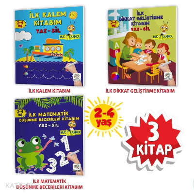 2-4 Yaş Evde Etkinlik Seti - Mucit Karınca Serisi Yaz - Sil Kitaplar