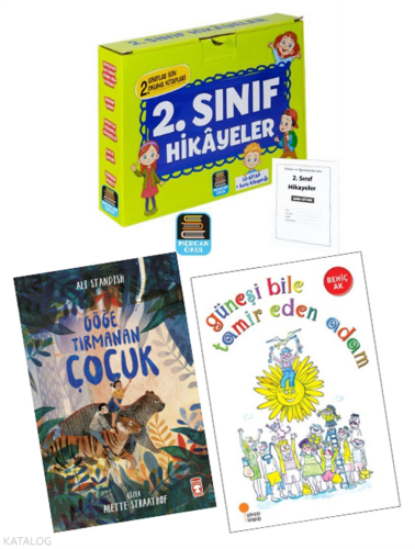 2. Sınıf Hikayeler Okuma Seti, 10 Kitap - Göğe Tırmanan Çocuk - Güneşi Bile Tamir Eden Adam (13 Kitap Set)