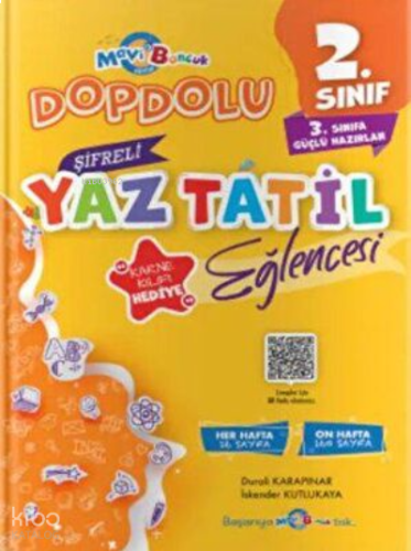 2.Sınıf Mavi Boncuk Şifreli Yaz Tatil Eğlencesi | benlikitap.com