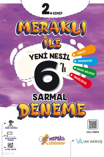 2. Sınıf Meraklı 6'Lı Sarmal Deneme | benlikitap.com