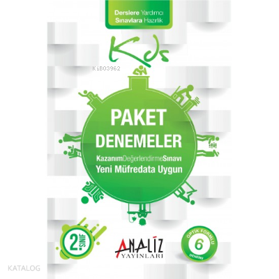 2.Sınıf Paket Deneme 6 'Lı (Optik Formlu)