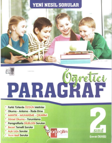 2. Sınıf Yeni Nesil Sorularla Öğreten Paragraf Kitabı | benlikitap.com