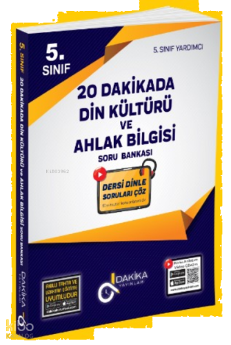 20 Dakikada 5. Sınıf Din Kültürü Ve Ahlak Bilgisi Soru Bankası