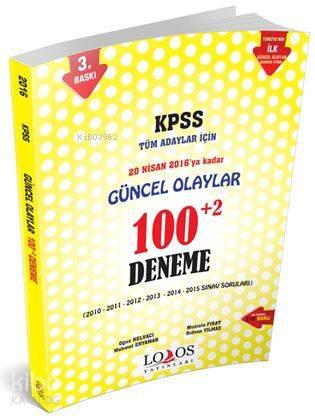 2016-Kpss Güncel Olaylar 100+2 Deneme Kitabı (Büyük Boy)