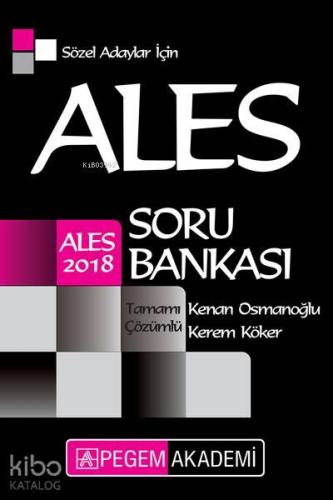 2018 ALES Sözel Adaylar için Tamamı Çözümlü Soru Bankası