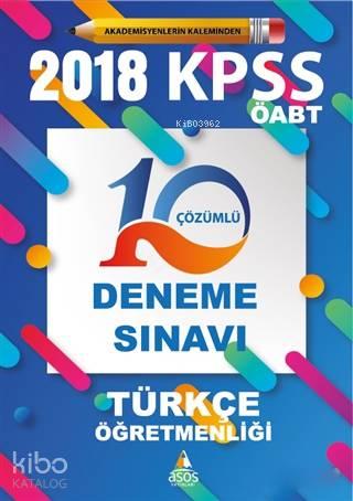 2018 KPSS ÖABT Türkçe Öğretmenliği 10 Çözümlü Deneme Sınavı