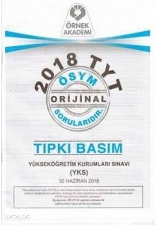 2018 TYT ÖSYM Orijinal Soruları Tıpkı Basım | benlikitap.com