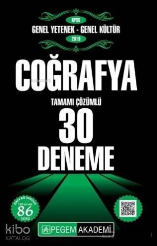 2019 KPSS Genel Yetenek Genel Kültür - Coğrafya Tamamı Çözümlü 30 Deneme