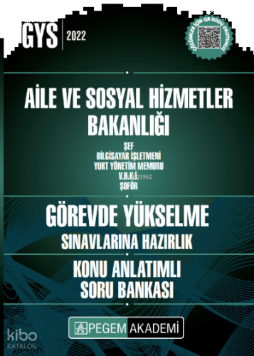 2022 Aile ve Sosyal Hizmetler Bakanlığı Şef Bilgisayar İşletmeni Görevde Yükselme Konu Anlatımlı Sor