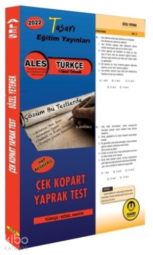 2022 ALES Türkçe Çek Kopar Yaprak Test | benlikitap.com
