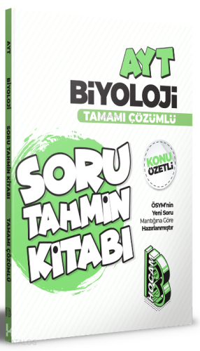 2022 AYT Biyoloji Konu Özetli ve Tamamı Çözümlü Soru Tahmin Kitabı | b