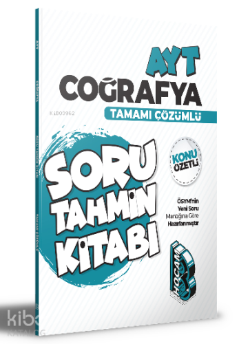 2022 AYT Coğrafya Konu Özetli ve Tamamı Çözümlü Soru Tahmin Kitabı | b