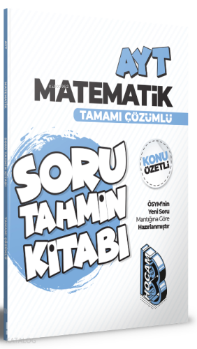 2022 AYT Matematik Konu Özetli ve Tamamı Çözümlü Soru Tahmin Kitabı | 
