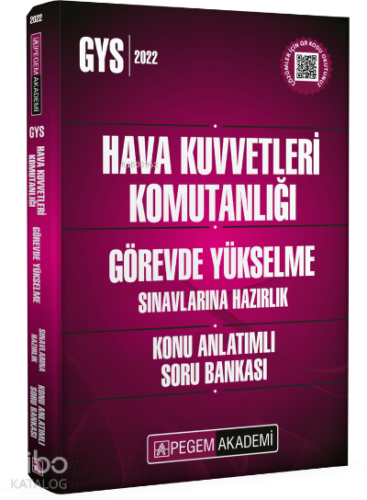 2022 Hava Kuvvetleri Komutanlığı Görevde Yükselme Sınavlarına Hazırlık Konu Anlatımlı Soru Bankası