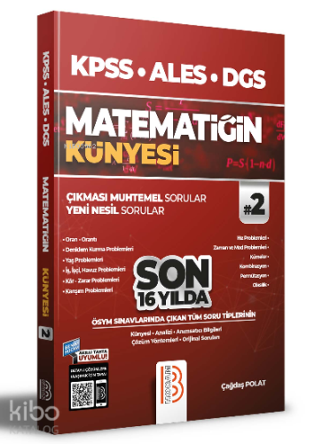 2022 KPSS ALES DGS Matematiğin Künyesi 2 | benlikitap.com