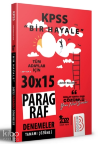 2022 KPSS Bir Hayale Serisi Paragraf Denemeleri | benlikitap.com