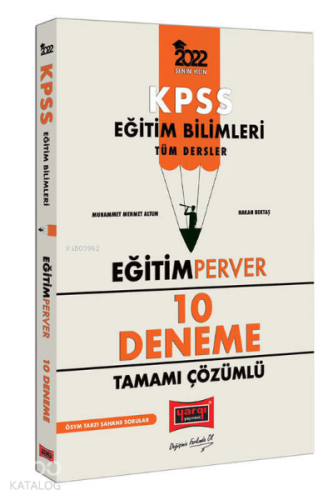 2022 KPSS Eğitim Bilimleri EğitimPerver Tamamı Çözümlü 10 Deneme